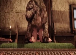 Bestiality intercourse brilliance with a fantasy animation