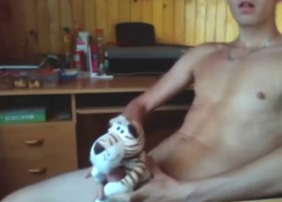 Bestiality porn shows a kinky tiger fucker